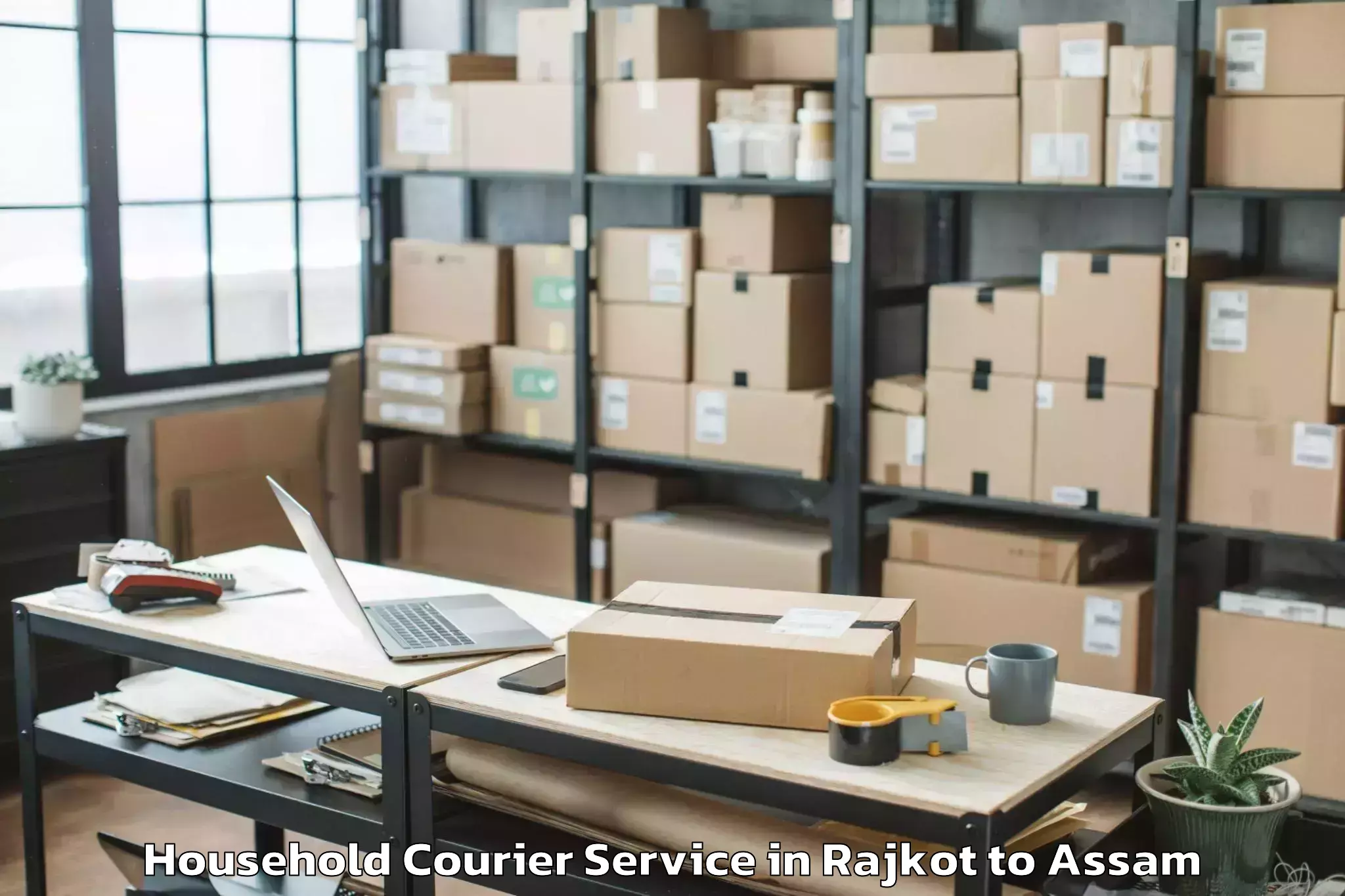 Get Rajkot to Bhowraguri Household Courier